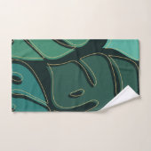 Monstère géante verte design feuille (Serviette à main)