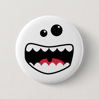 Monstergezicht Ronde Button 5,7 Cm