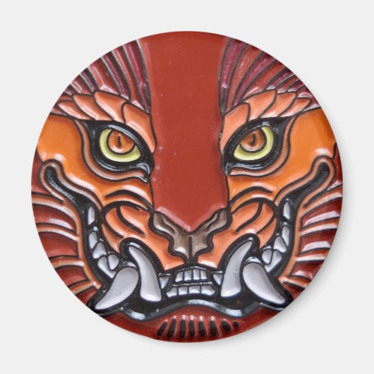 monstergezichtsmagneet magneet (Voorkant)