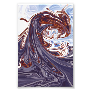 Monstergolven Beste abstracte schilderij Foto Afdruk