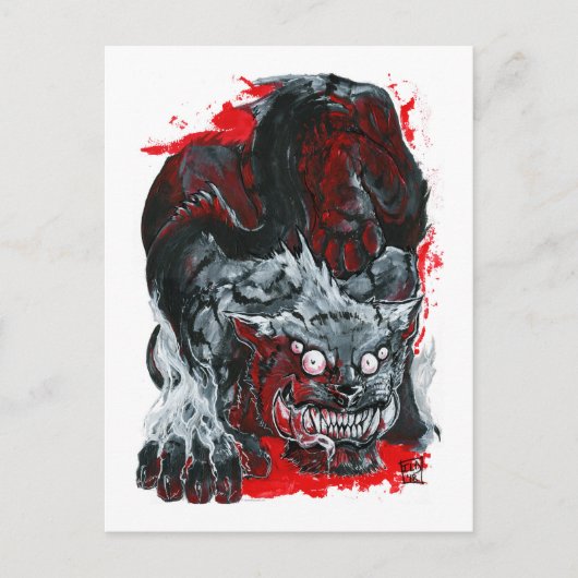 MonsterKat Briefkaart (Voorkant)