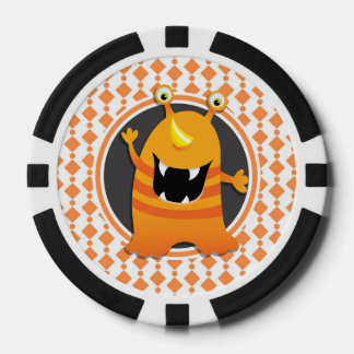 monsterlijk sinaasappel poker chips