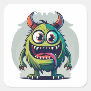 Monsterlijke wonderen vierkante sticker
