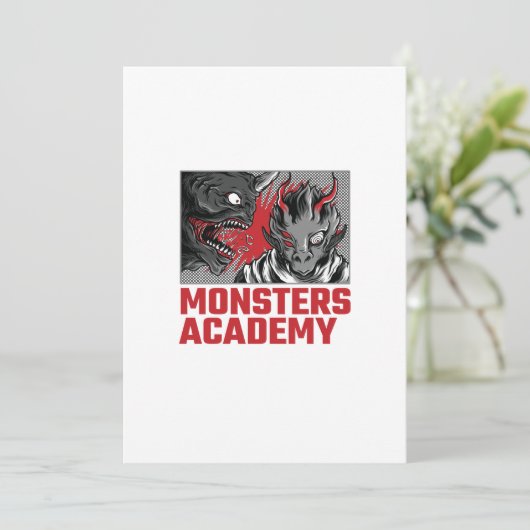 MONSTERS ACADEMY KAART (Staand voorkant)