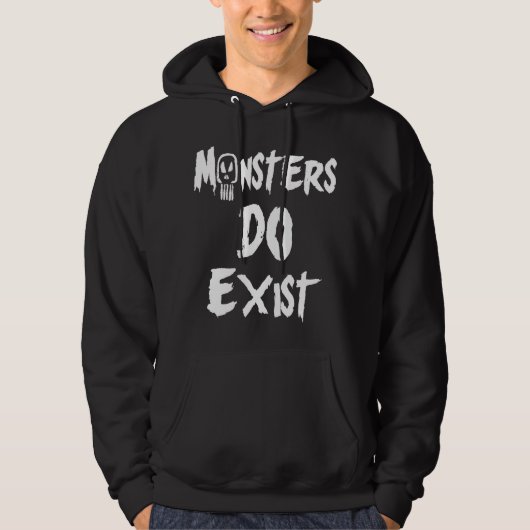 Monsters bestaan hoodie (Voorkant)