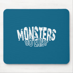 Monsters Bestaan Horror Zeggende Illustratie Muismat