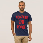 Monsters bestaan t-shirt (Voorkant volledig)