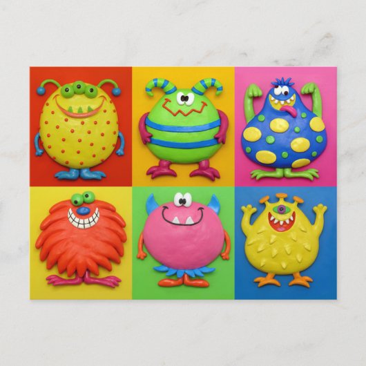 Monsters Briefkaart (Voorkant)