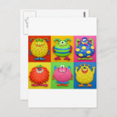 Monsters Briefkaart (Voorkant / Achterkant)