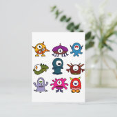 Monsters Briefkaart (Staand voorkant)