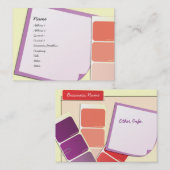 Monsters en notities verven visitekaartje (Voorkant / Achterkant)