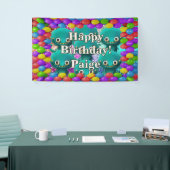 Monsters Gepersonaliseerde karakter verjaardag ban Spandoek (Beurs)