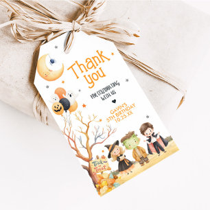 Monsters Halloween Kostuum Verjaardag Favoriet Tag Cadeaulabel