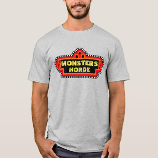 Monsters Horde Retro Pizza Plaats T-Shirt