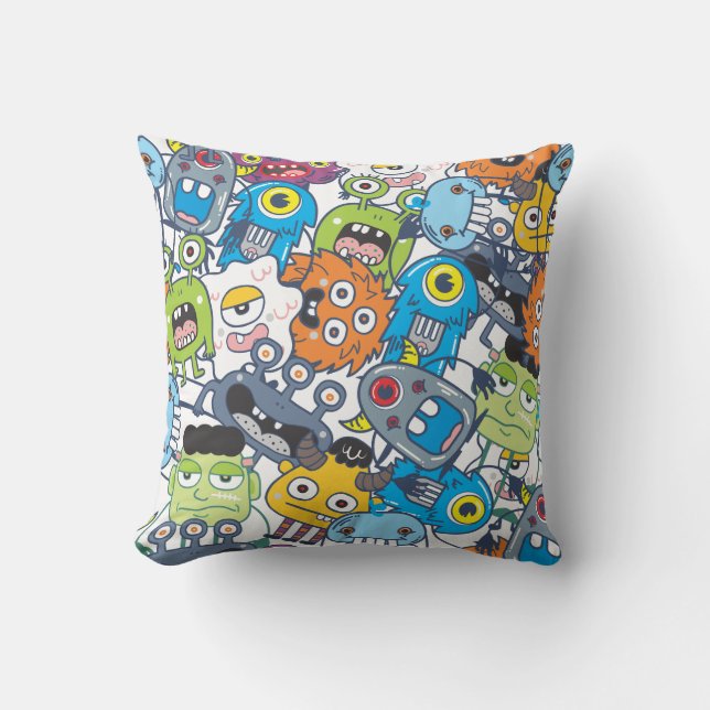 Monsters in the Box TR Kussen (Voorkant)