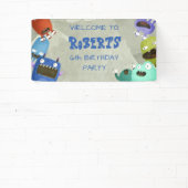 Monsters kinder welkom spandoek (Insitu)
