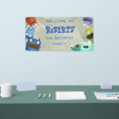 Monsters kinder welkom spandoek (Beurs)