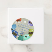 Monsters kinderen Birthday bedankt Bedankjes Labels (In situ)