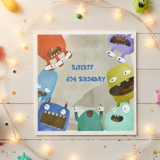 Monsters kinderen Birthday Servet