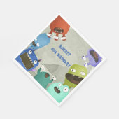 Monsters kinderen Birthday Servet (Hoek)