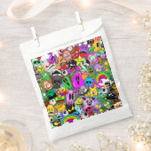 Monsters Leuke Karakters Halloween Patroon Bedankzakje (Geknipt)