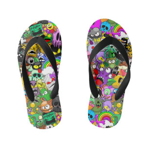 Monsters Leuke Karakters Halloween Patroon Kinder Teenslippers