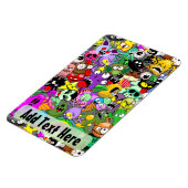 Monsters Leuke Karakters Halloween Patroon Magneet (Linkerzijde)