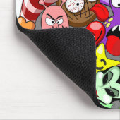 Monsters Leuke Karakters Halloween Patroon Muismat (Hoek)