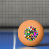 Monsters Leuke Karakters Halloween Patroon Pingpongballen (Net)