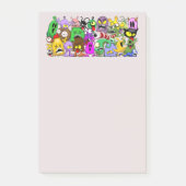 Monsters Leuke Karakters Halloween Patroon Post-it® Notes (Voorkant)