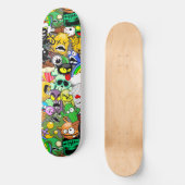 Monsters Leuke Karakters Halloween Patroon Skateboard (Voorkant)