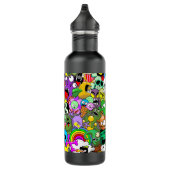 Monsters Leuke Karakters Halloween Patroon Waterfles (Rechts)