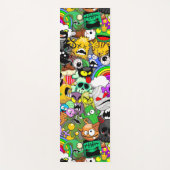 Monsters Leuke Karakters Halloween Patroon Yogamat (Voorkant)