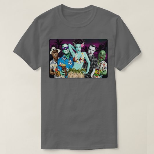 Monsters Luau versie T-shirt (Design voorkant)