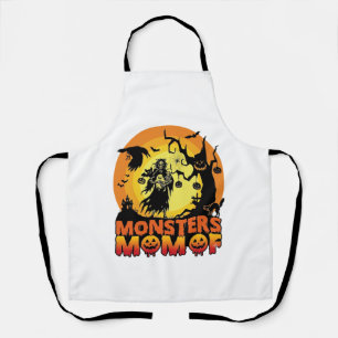 Monsters Moeder Halloween Monster Geest Skelet Spo Schort