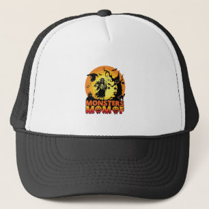 Monsters Moeder Halloween Monster Geest Skelet Spo Trucker Pet