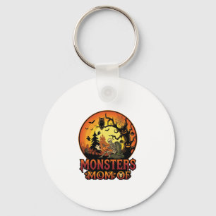 Monsters Moeder Halloween Skelet Pompoen Uil Griez Sleutelhanger