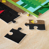 Monsters puzzel met de naam van het kind. (Zijkant)