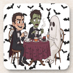 Monster's Sweet Feast voor Halloween Bier Onderzetter