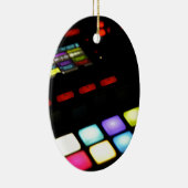 Monsters van Digital Music Dj Technology Sequencer Keramisch Ornament (Rechts)