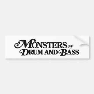Monsters van drum en buikbobbel bumpersticker
