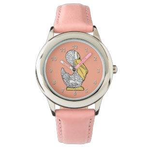 Monsters van kinderen van Cute Pelican Horloge