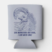 Monsters van zee zijn echte Humor Blikjeskoeler (Achterkant)