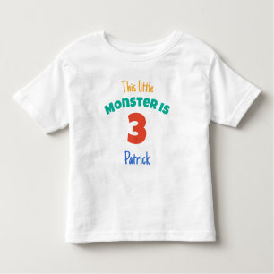 Monsters Verjaardag Dit kleine monster toevoegen l Kinder Shirts