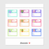 Monsters voor schoolboeken of voor kinderen hobby sticker (Vel)