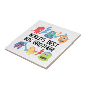 Monsters World Best Big Brother Tegeltje (Zijkant)