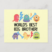 Monsters World's Best Big Brother Briefkaart (Voorkant)