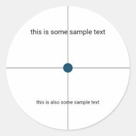 Monstertest Ronde Sticker