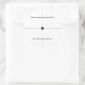 Monstertest Ronde Sticker (Tas)