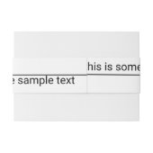 Monstertest Uitnodigingen Wikkel (Achterkant Voorbeeld)